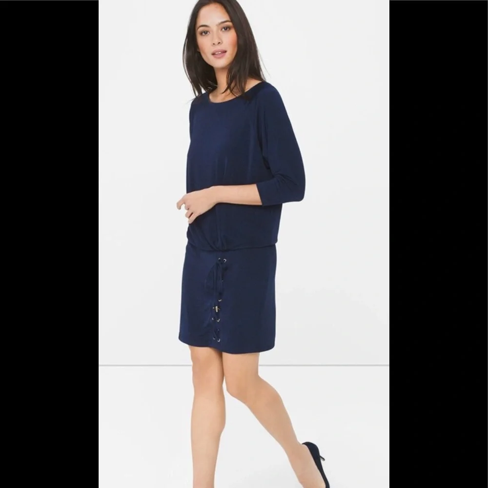 NWT WHBM dolman sleeve blouson dress size XS - Picture 1 of 10